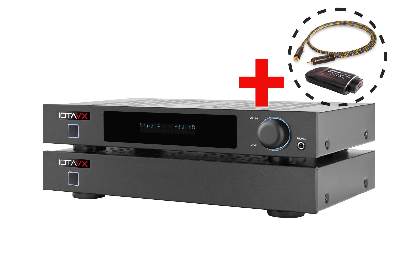 IOTAVX SA3 + IOTAVX PA3 + IOTAVX BT01 + AperionAudio RCA Audio Cable Mono